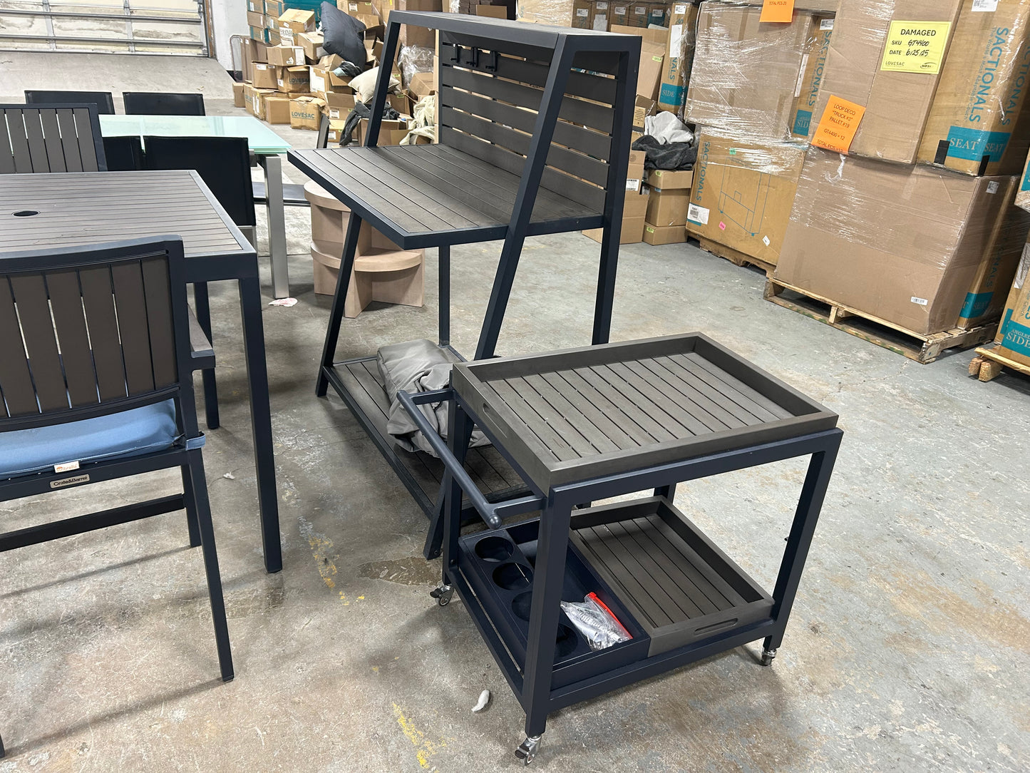 Crate & Barrel 5-Pc Outdoor Patio Set