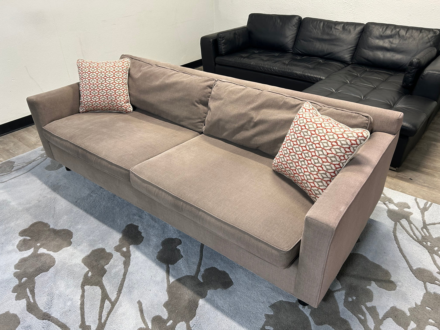 Mitchell Gold + Bob Williams Gray Modern Sofa