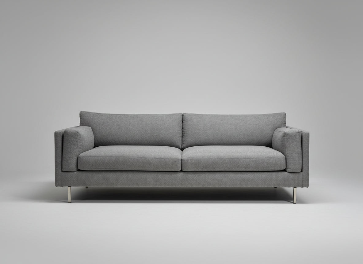 BenchMade Modern Light Gray 90” Skinny Fat Sofa