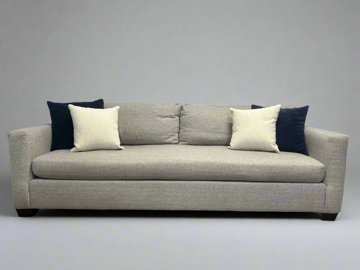 Pottery Barn Light Gray York Square Arm Sofa