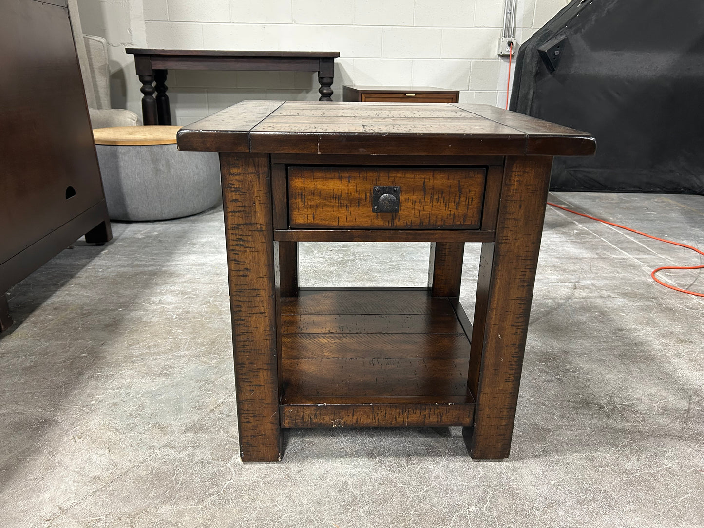 Pottery Barn Benchwright Coffee Table/End Table Set