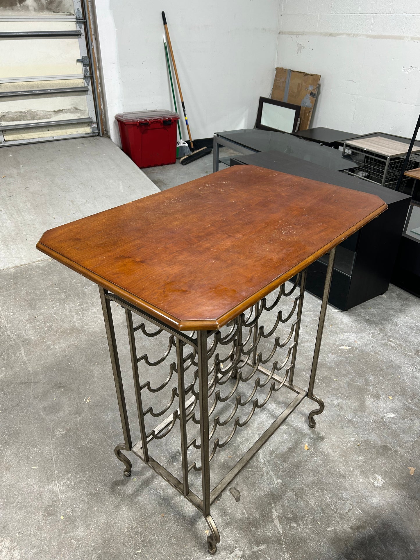 Wood & Metal High-Top Bar Table