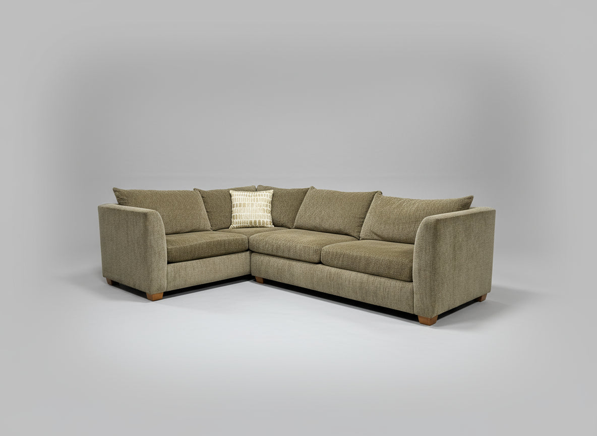 Jonathan Louis Contemporary 2-Pc Light Brown Sectional