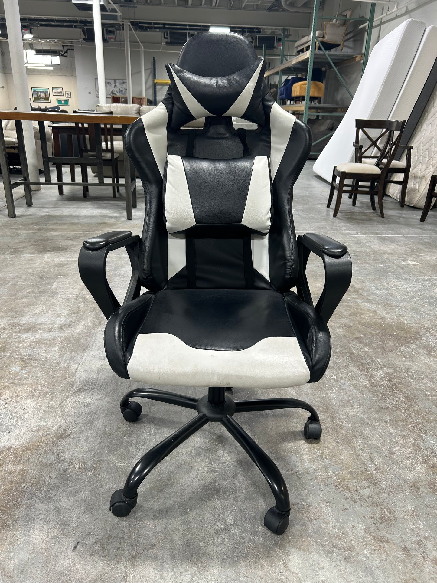 Black Leather Gaming Chair