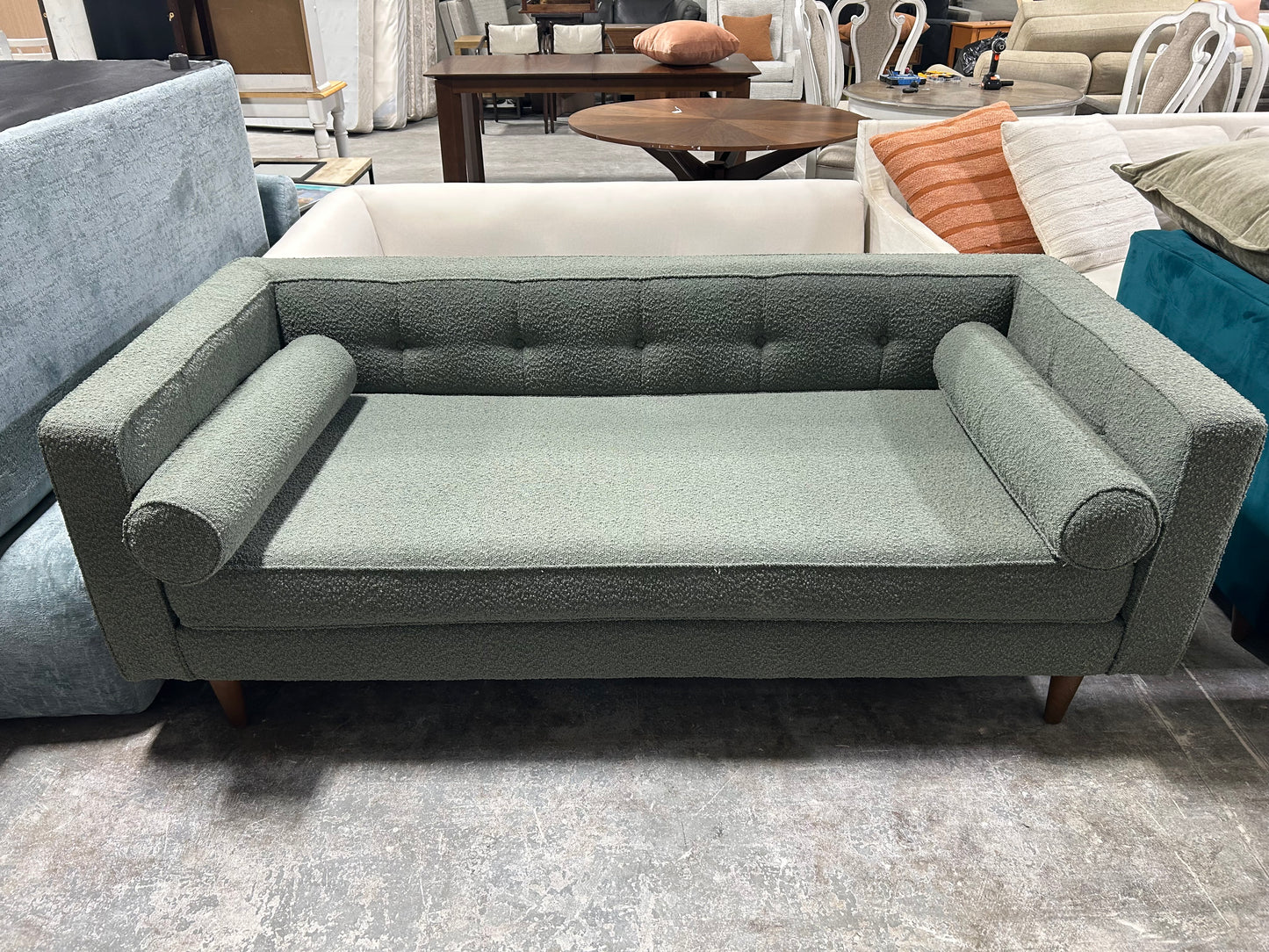 BRAND-NEW Joybird Green Braxton MCM Sofa
