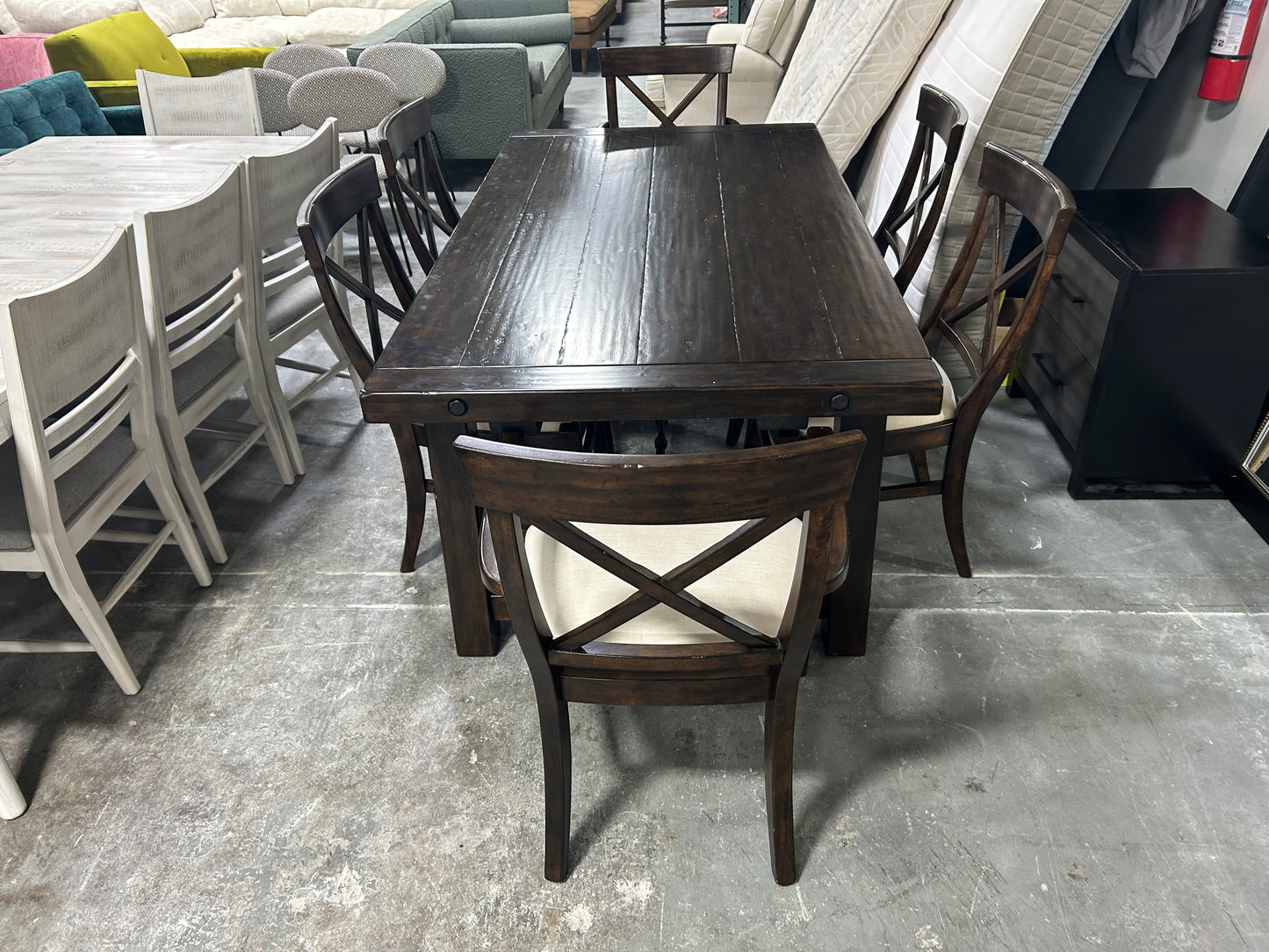 Pottery Barn Benchwright Extendable Dining Table & Chair Set