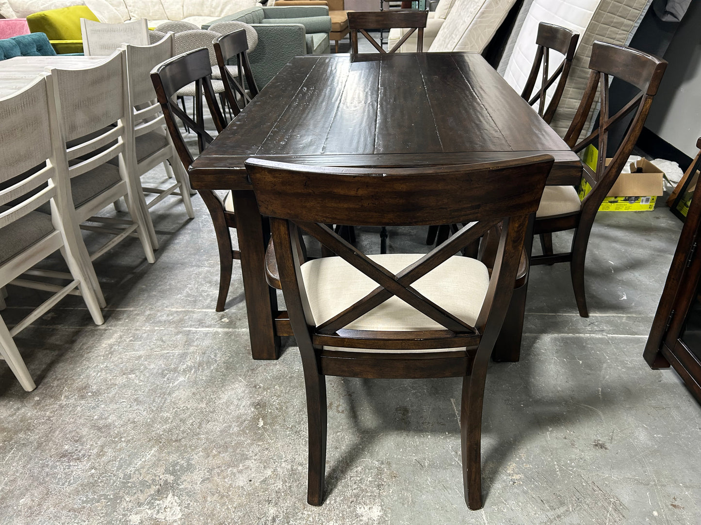Pottery Barn Benchwright Extendable Dining Table & Chair Set