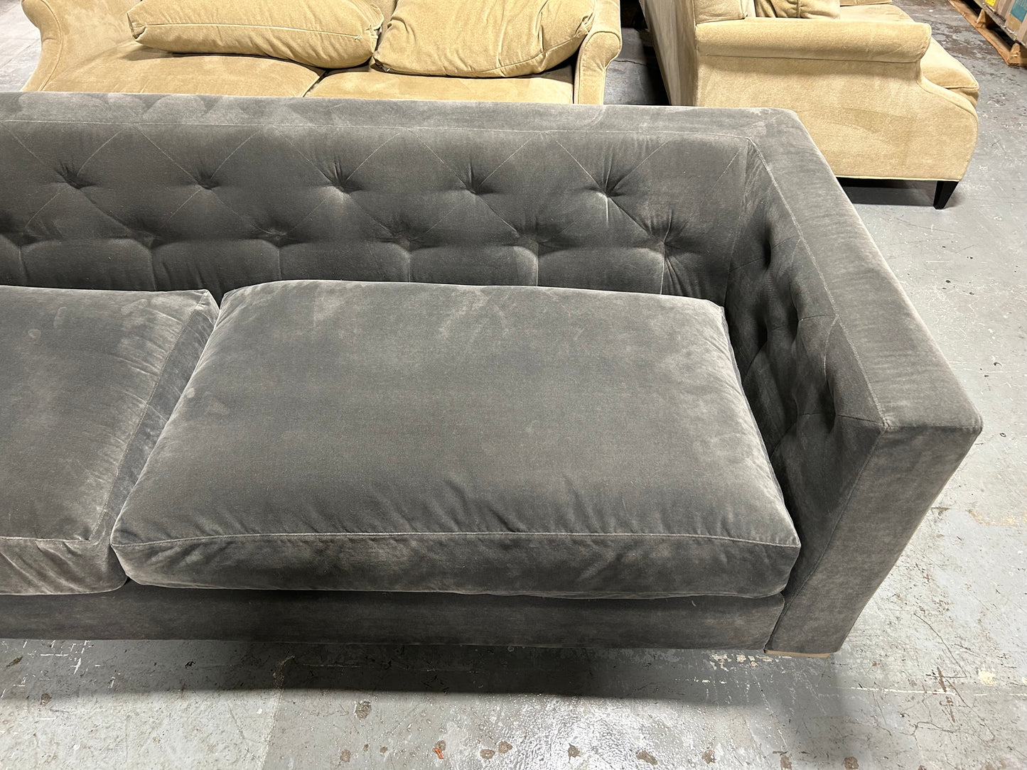 Restoration Hardware Modena Tufted Shelter Arm Sofa