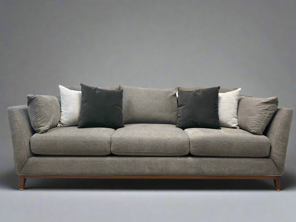 Scandinavian Designs Gray Walnut Wood Taylor Sofa
