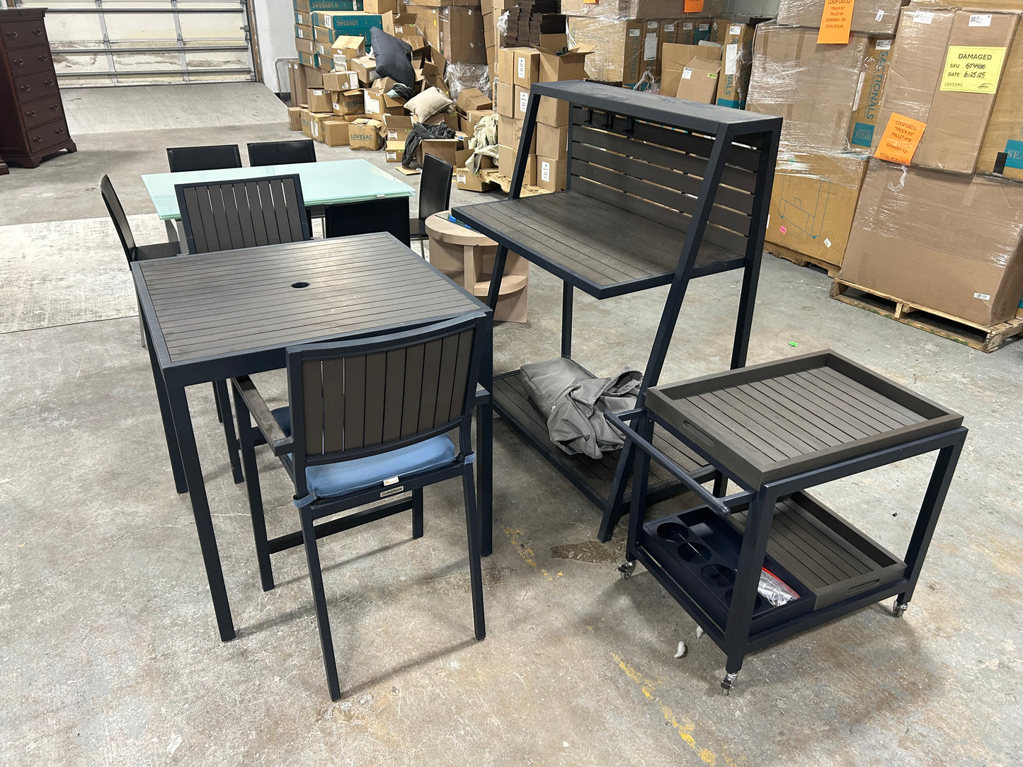 Crate & Barrel 5-Pc Outdoor Patio Set