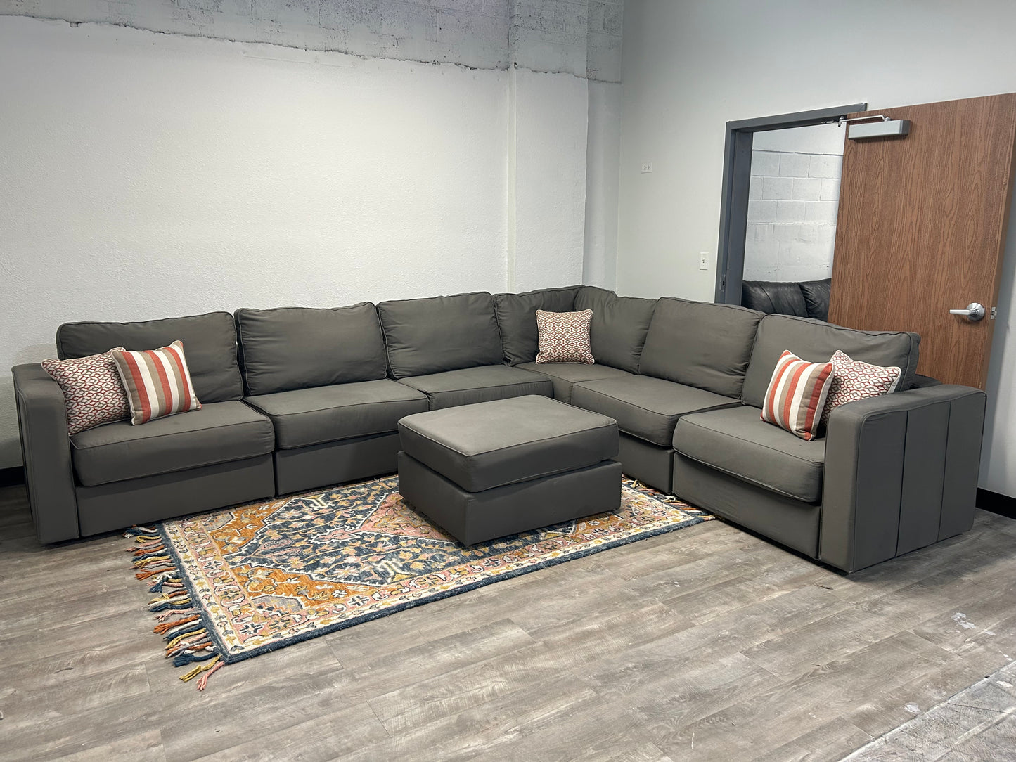 Large Gray LoveSac Sactional