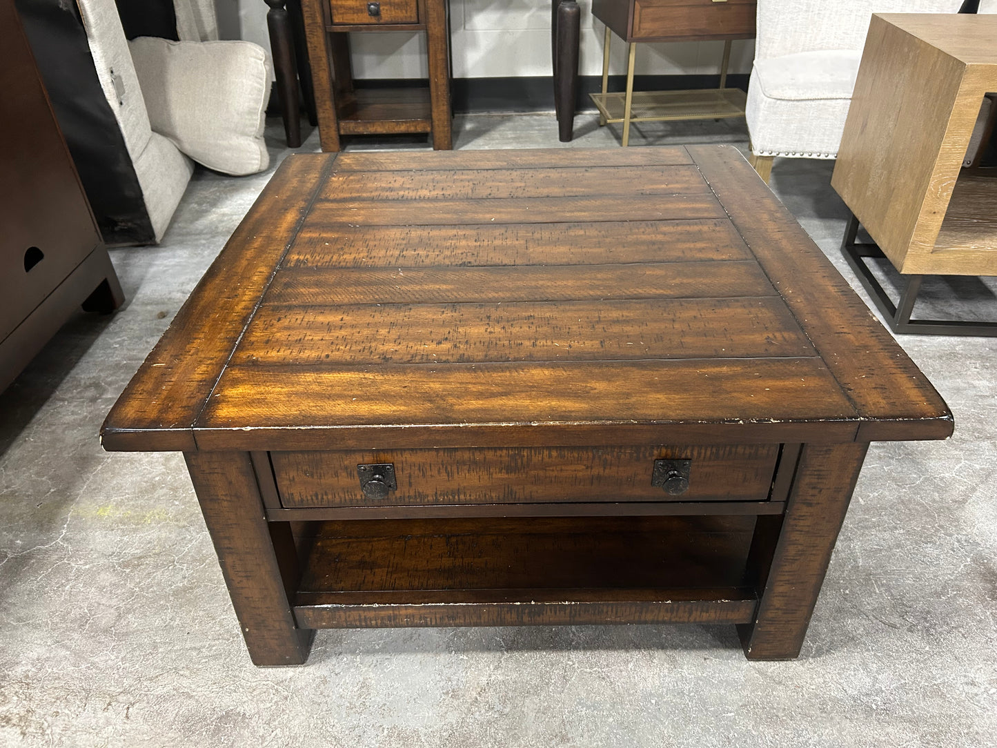 Pottery Barn Benchwright Coffee Table/End Table Set