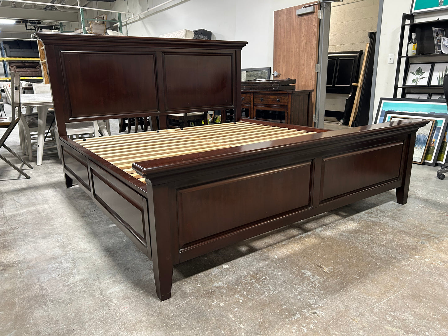 Pottery Barn Hudson King Bed Frame With Storage