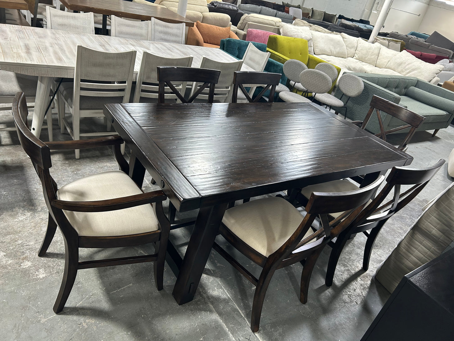 Pottery Barn Benchwright Extendable Dining Table & Chair Set