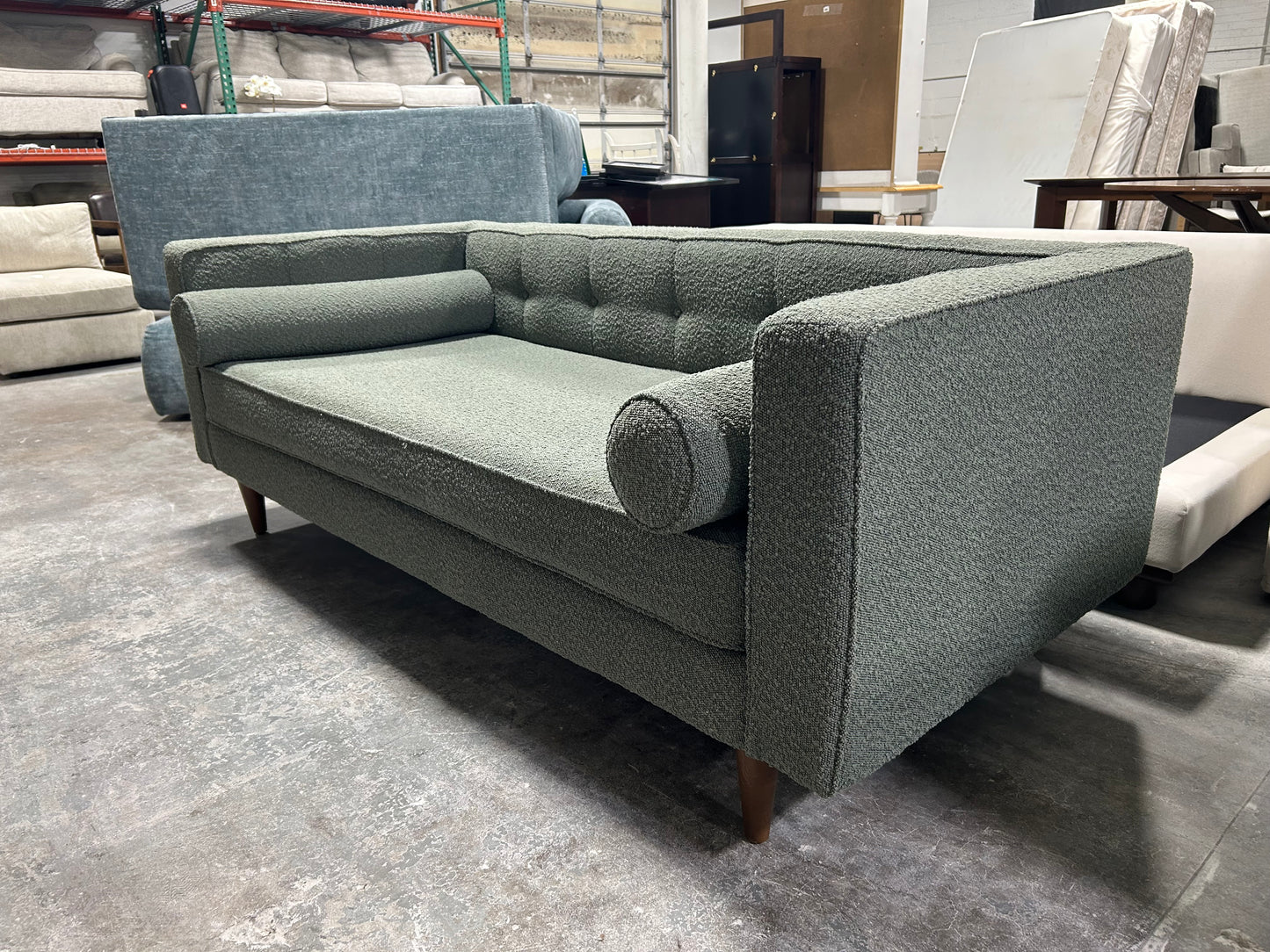 BRAND-NEW Joybird Green Braxton MCM Sofa