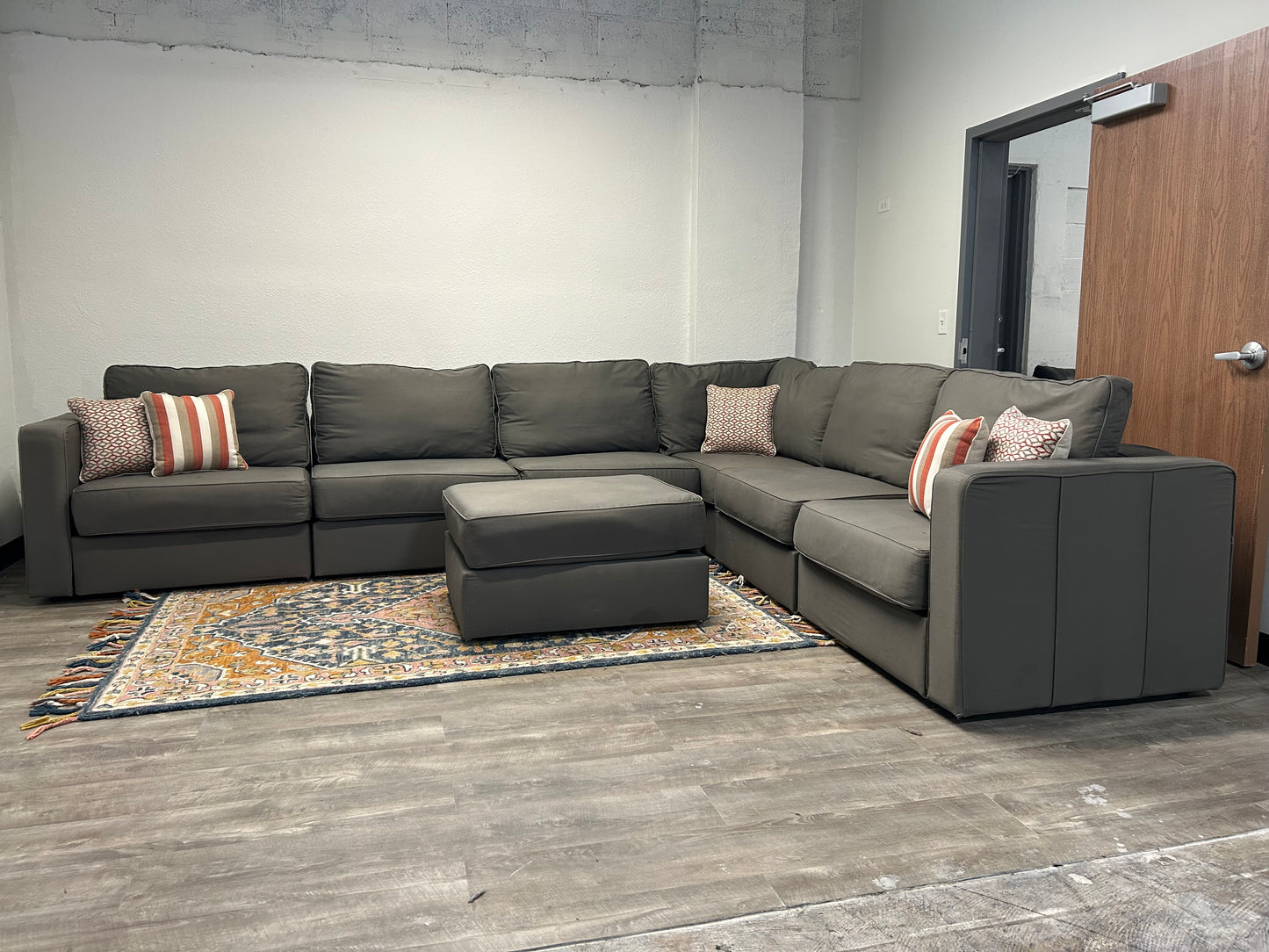 Large Gray LoveSac Sactional
