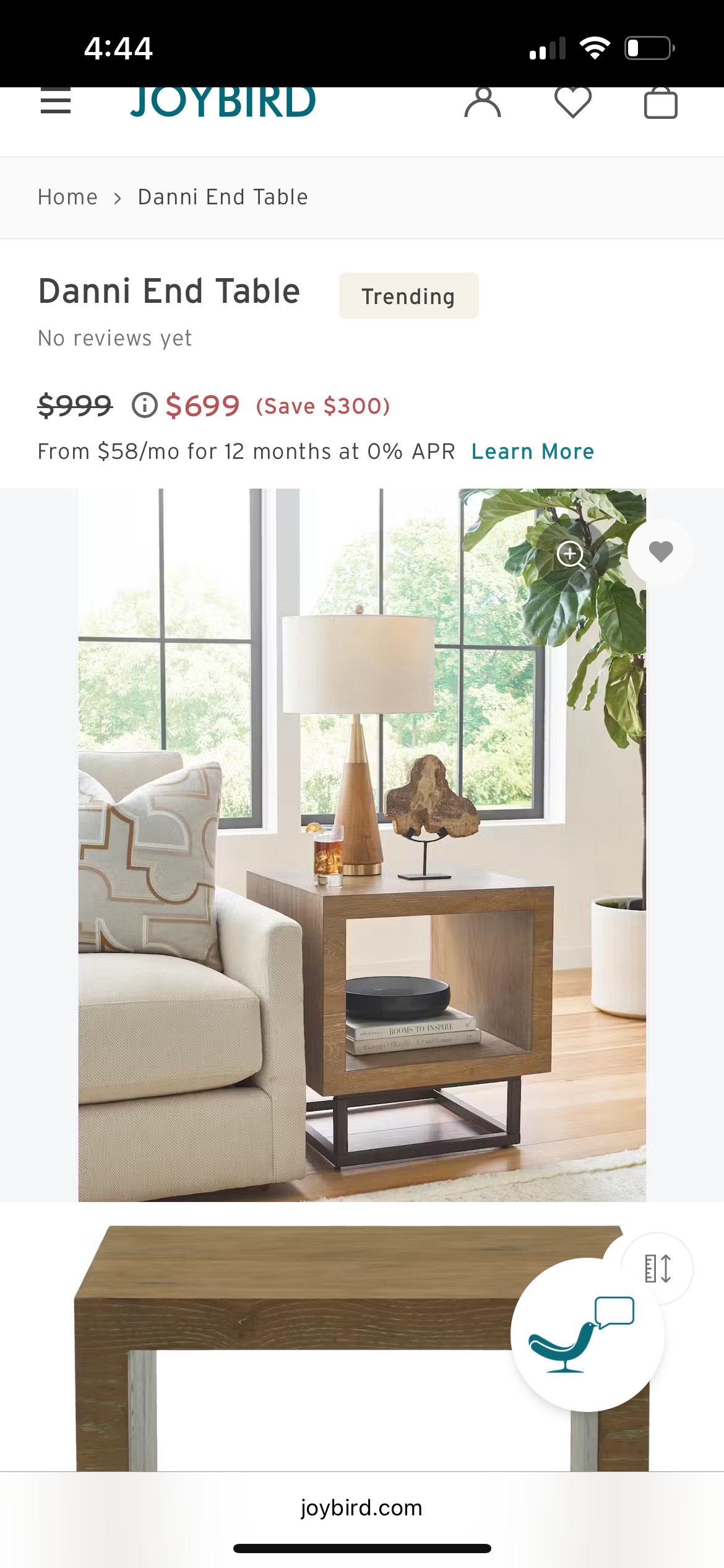 BRAND-NEW Joybird Danni End Table