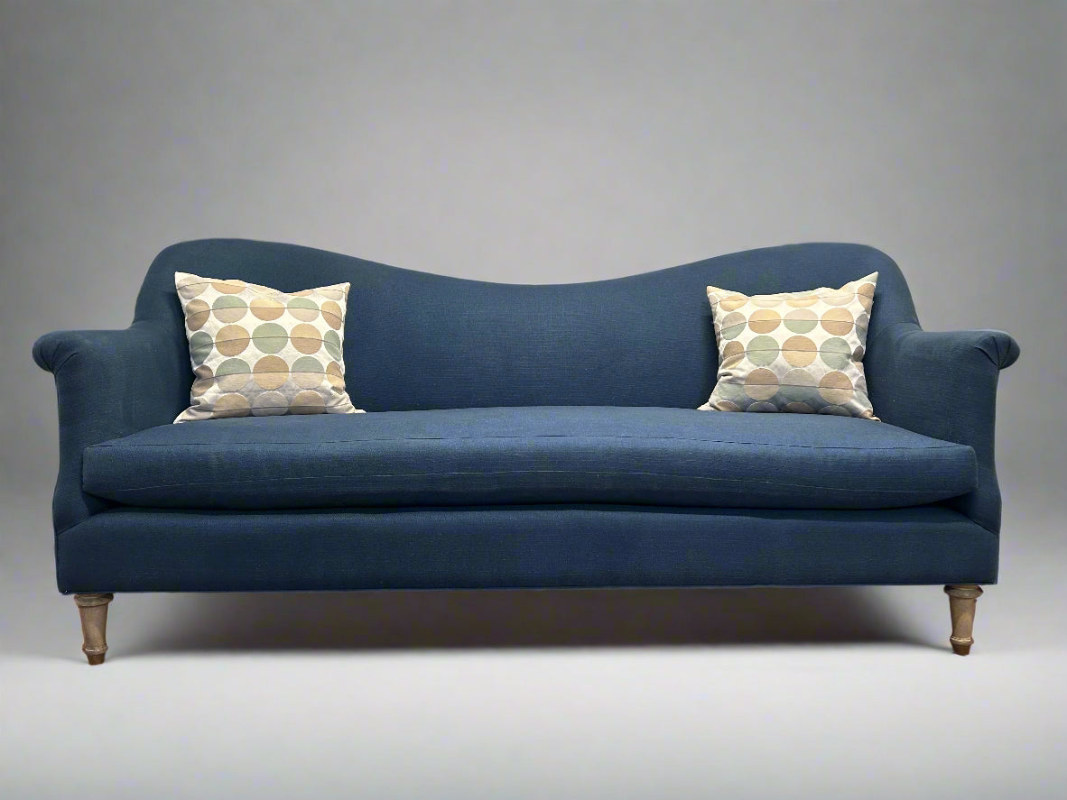 Anthropologie Blue 82” Pied-A-Terre Sofa