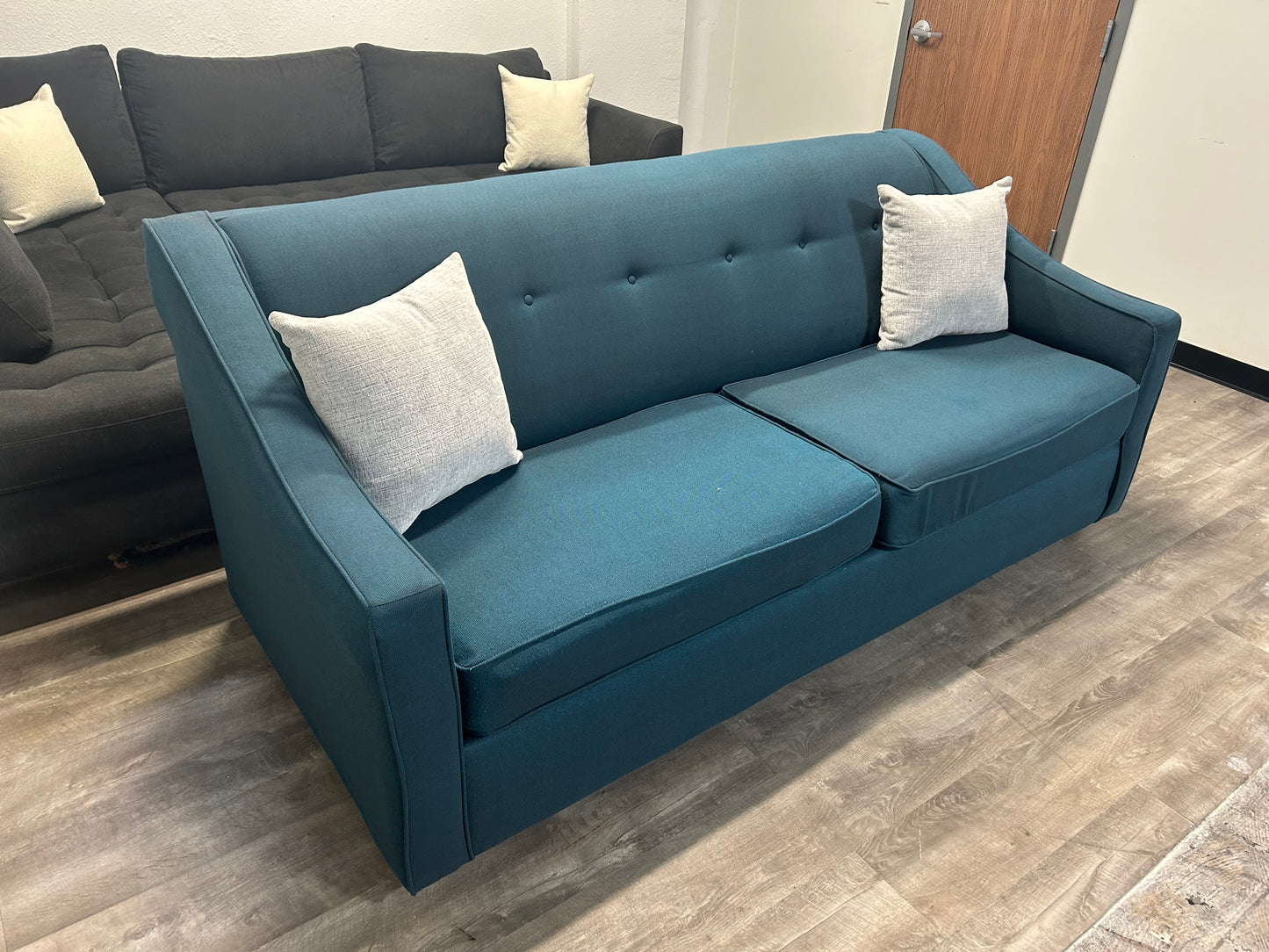 Teal MCM Sofa