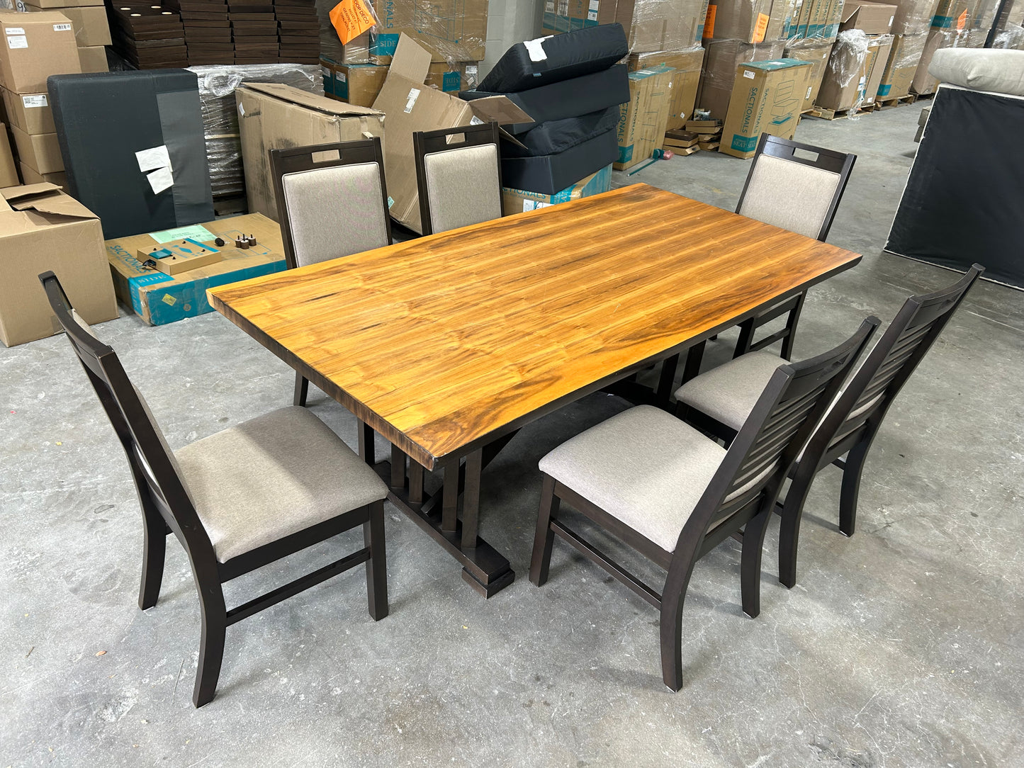 Urban Styles Furniture 7-Pc Wooden Dining Set