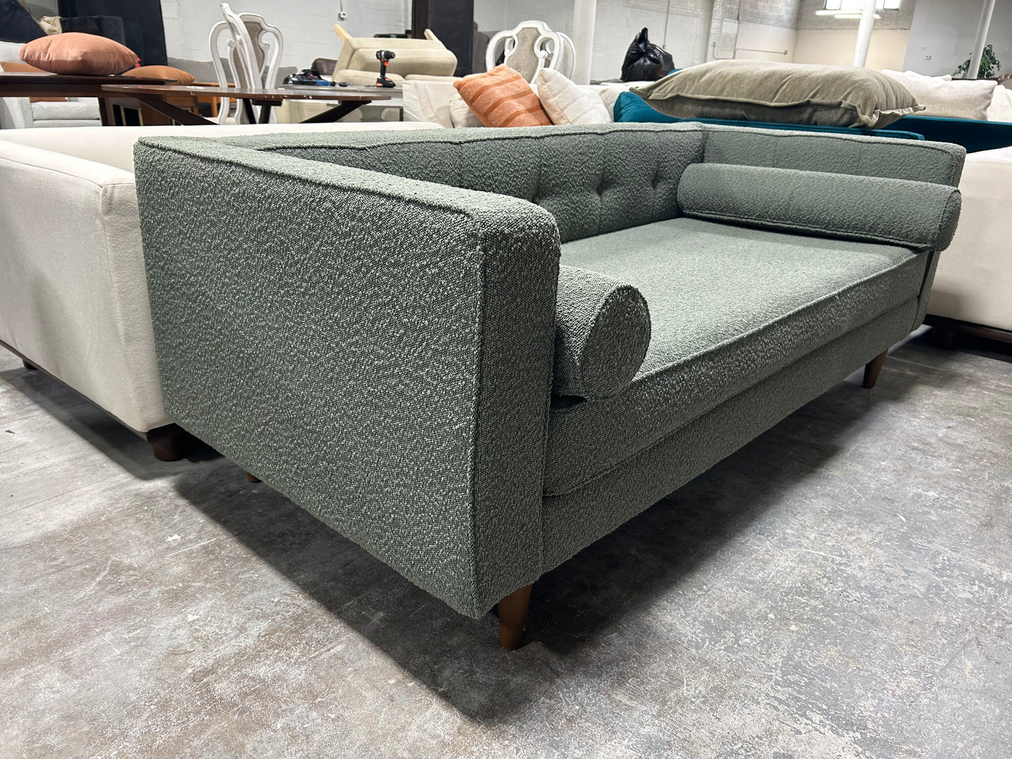 BRAND-NEW Joybird Green Braxton MCM Sofa