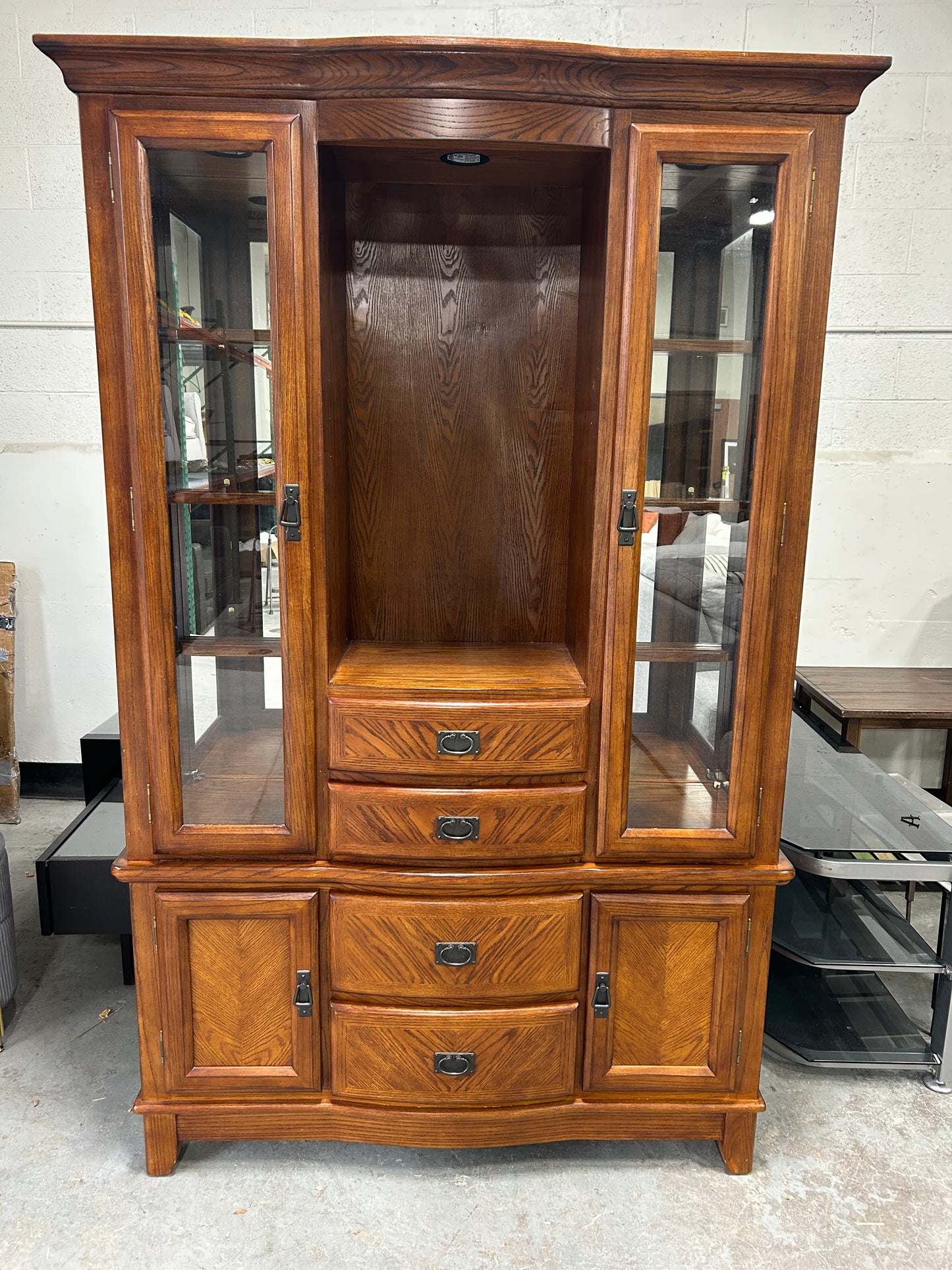 Oak Wood Dining Hutch