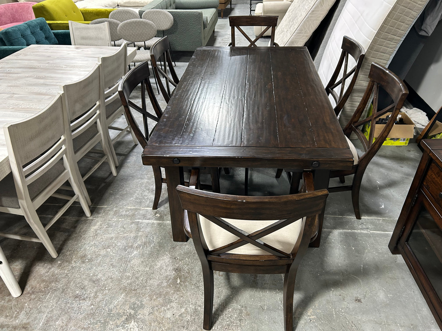 Pottery Barn Benchwright Extendable Dining Table & Chair Set