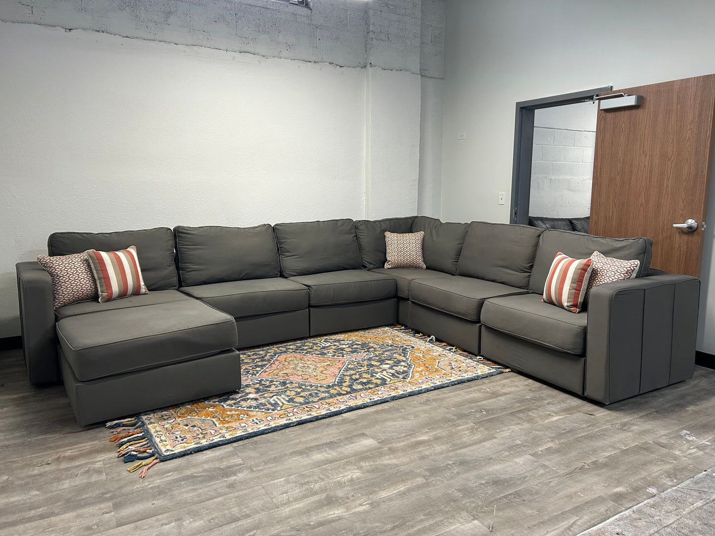 Large Gray LoveSac Sactional