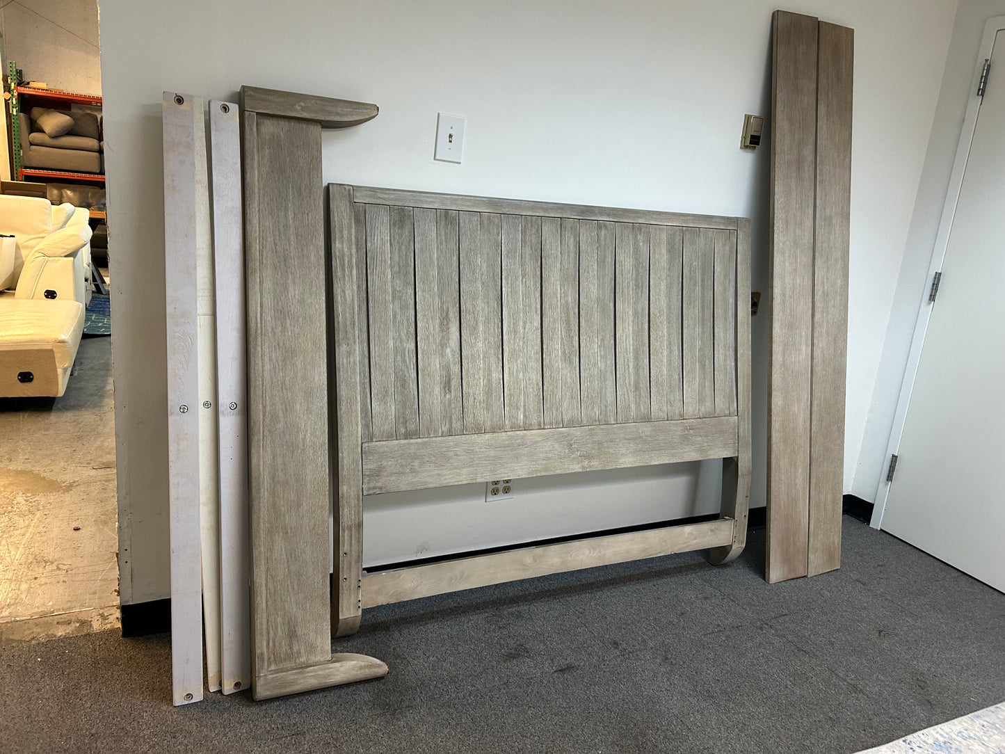 Gray Bassett Furniture Queen Bedframe