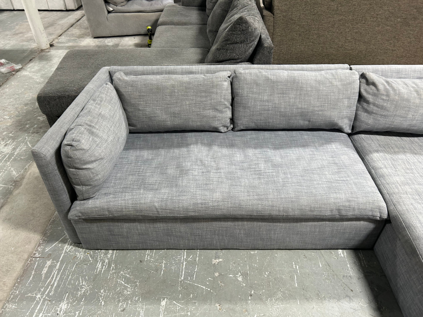 West Elm Shelter 2-Piece Bumper Chaise Sectional
