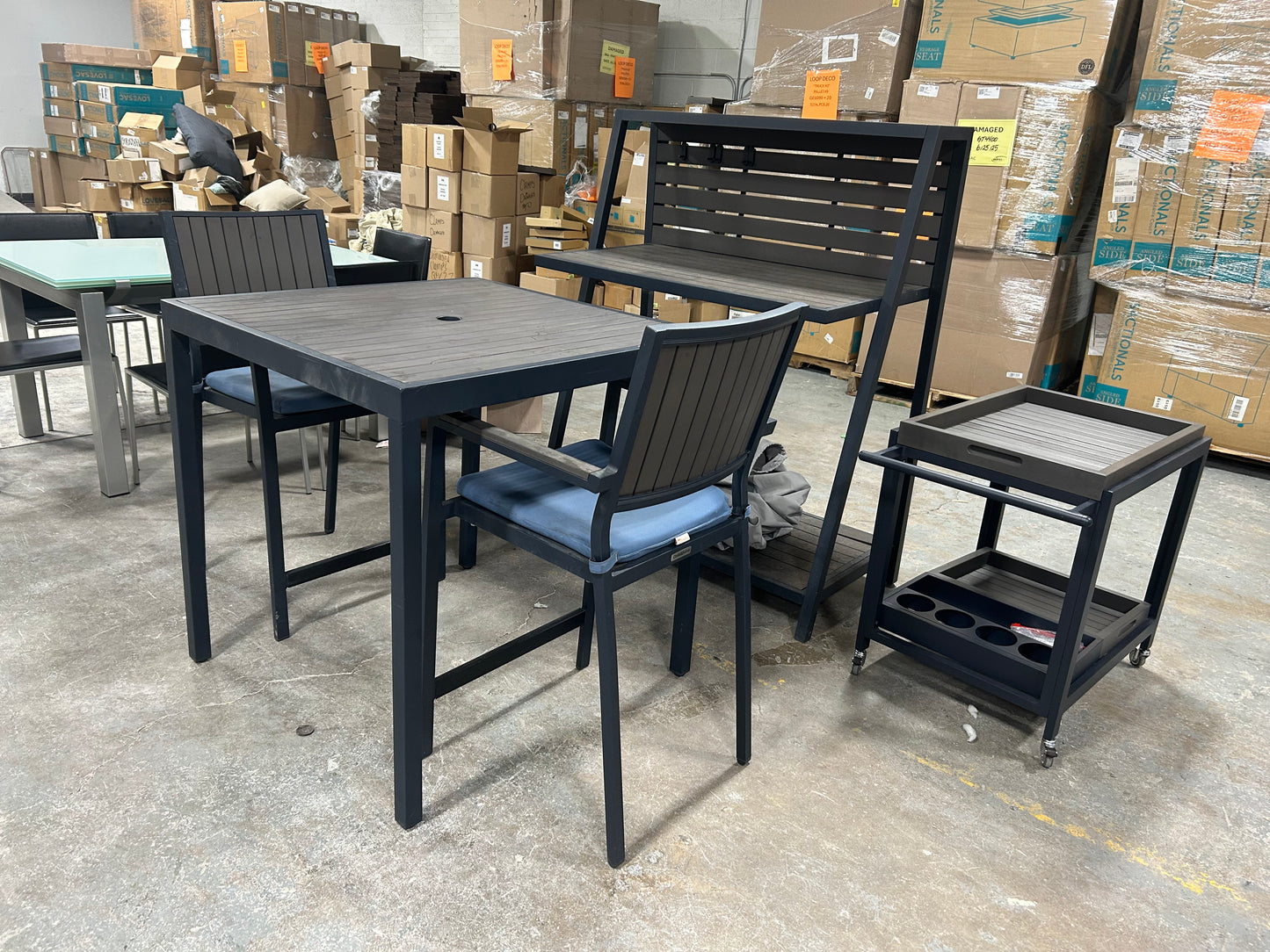 Crate & Barrel 5-Pc Outdoor Patio Set