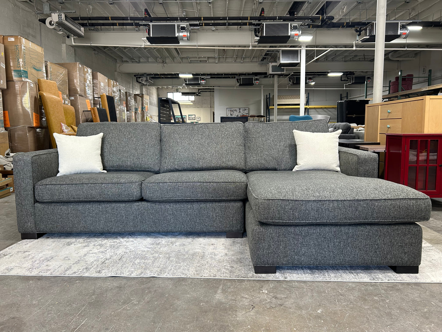 Room & Board Dark Gray Morrison Sectional