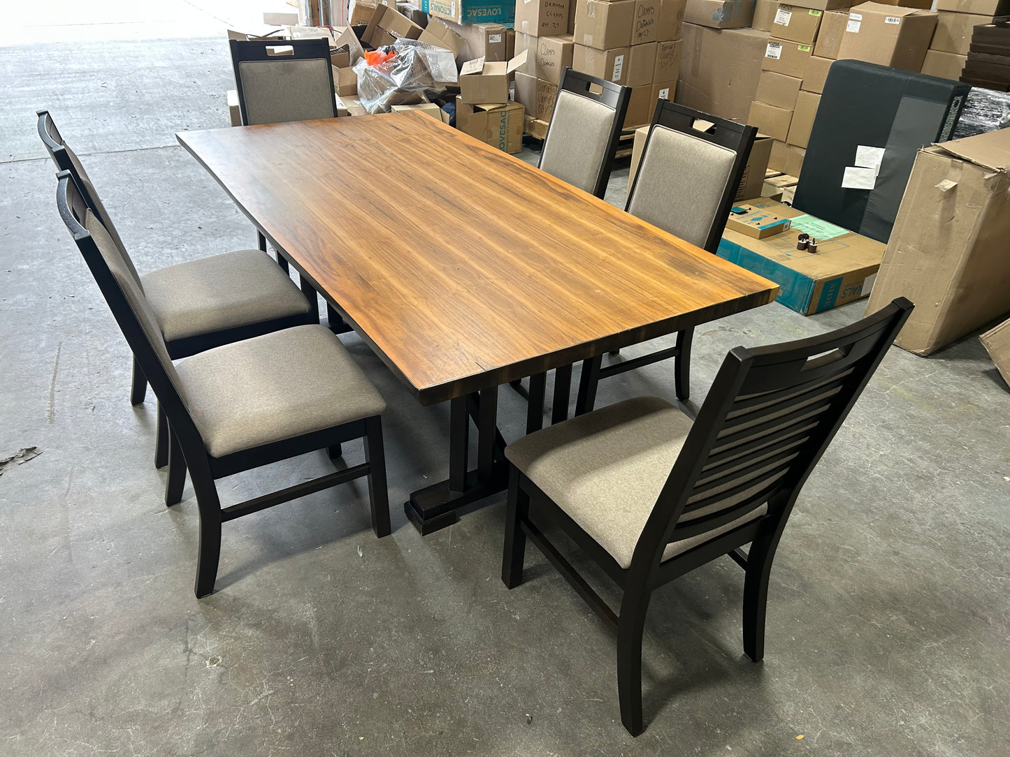 Urban Styles Furniture 7-Pc Wooden Dining Set