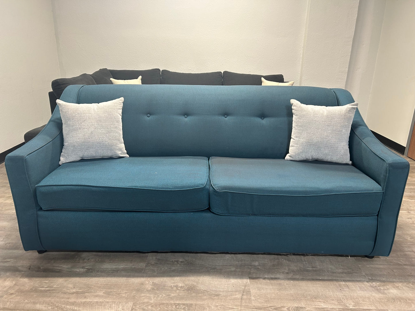 Teal MCM Sofa