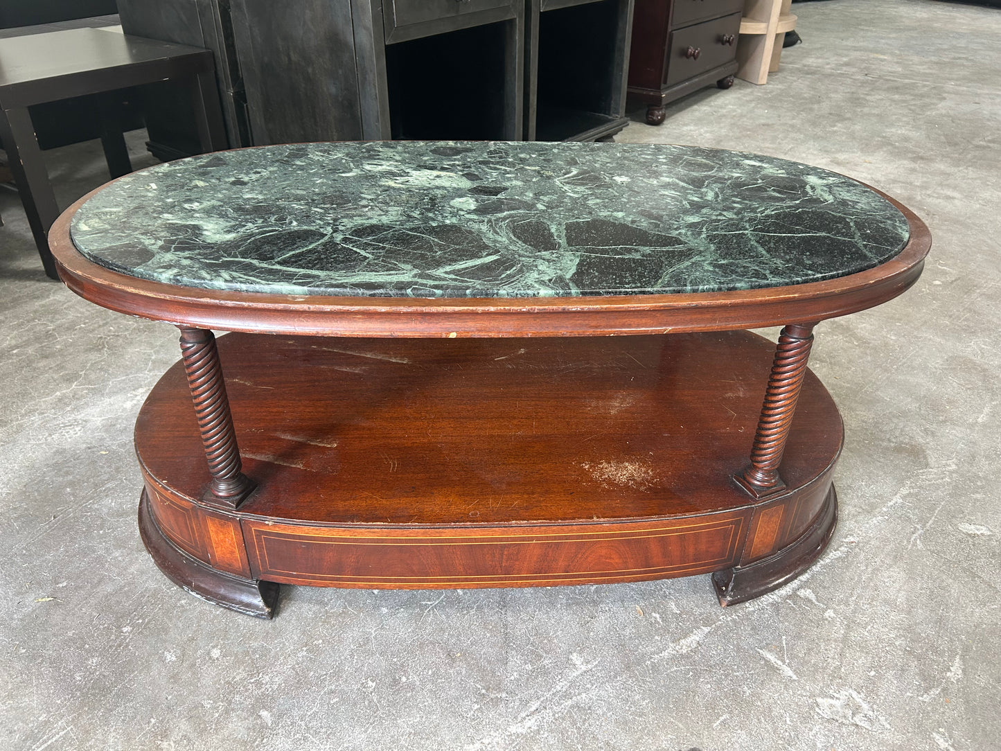 Beryl Stone & Wood Coffee Table