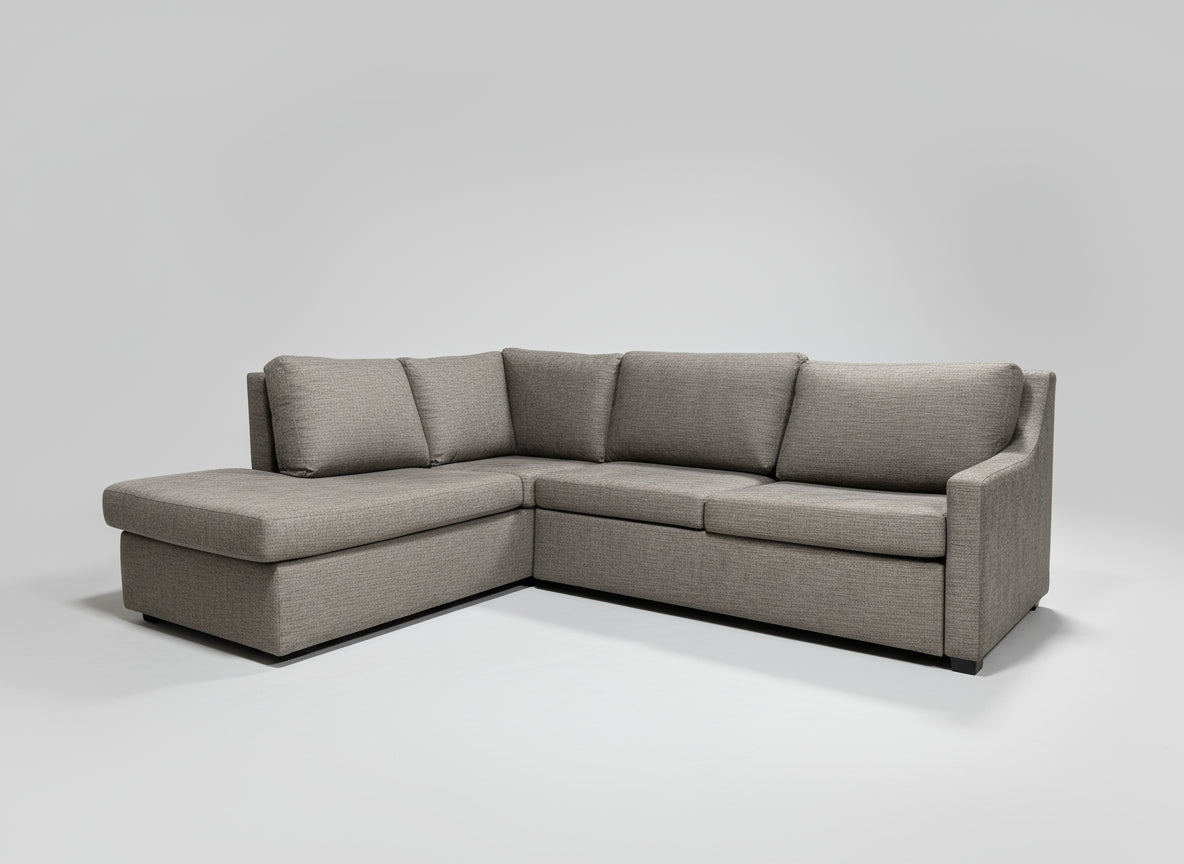 American Leather Gray Bentley Sleeper Sectional