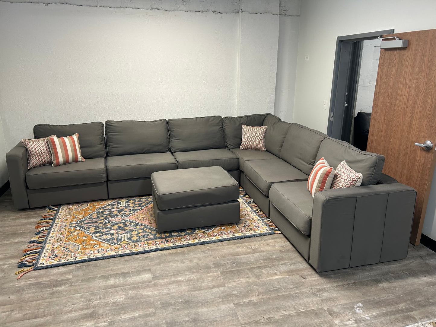 Large Gray LoveSac Sactional