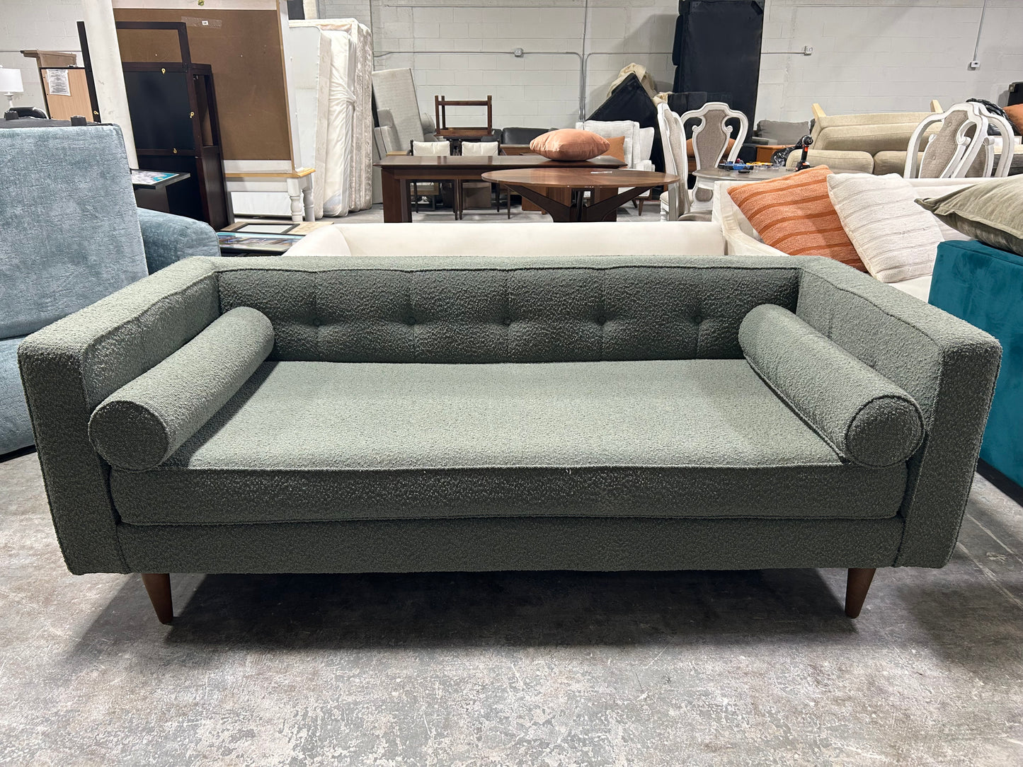 BRAND-NEW Joybird Green Braxton MCM Sofa