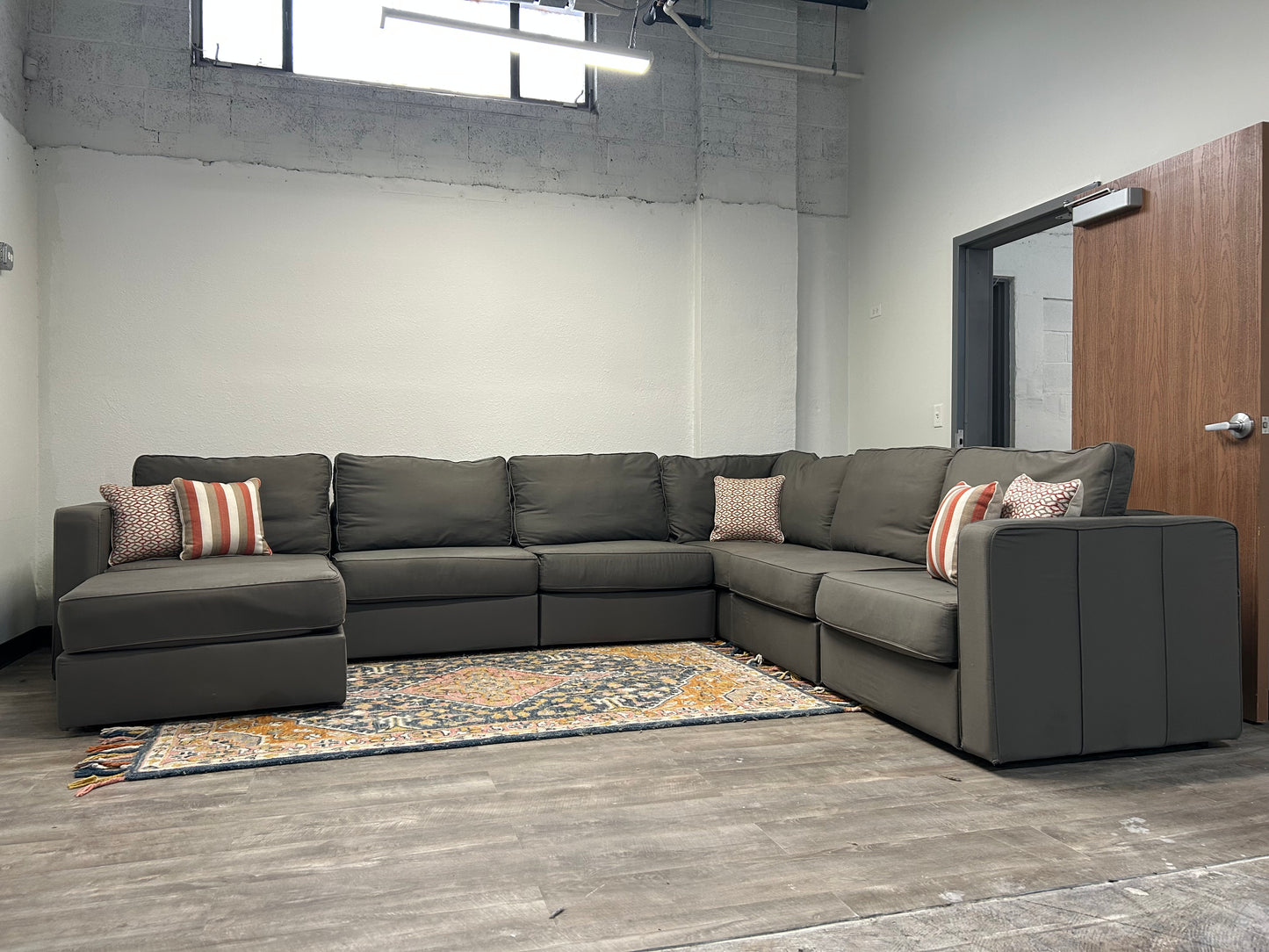 Large Gray LoveSac Sactional