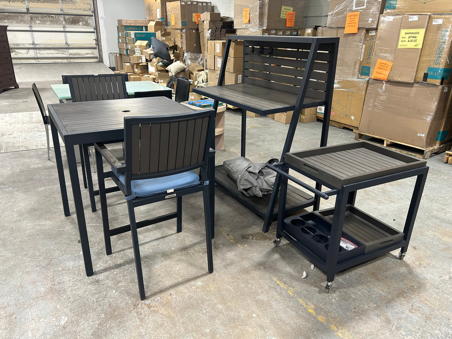Crate & Barrel 5-Pc Outdoor Patio Set