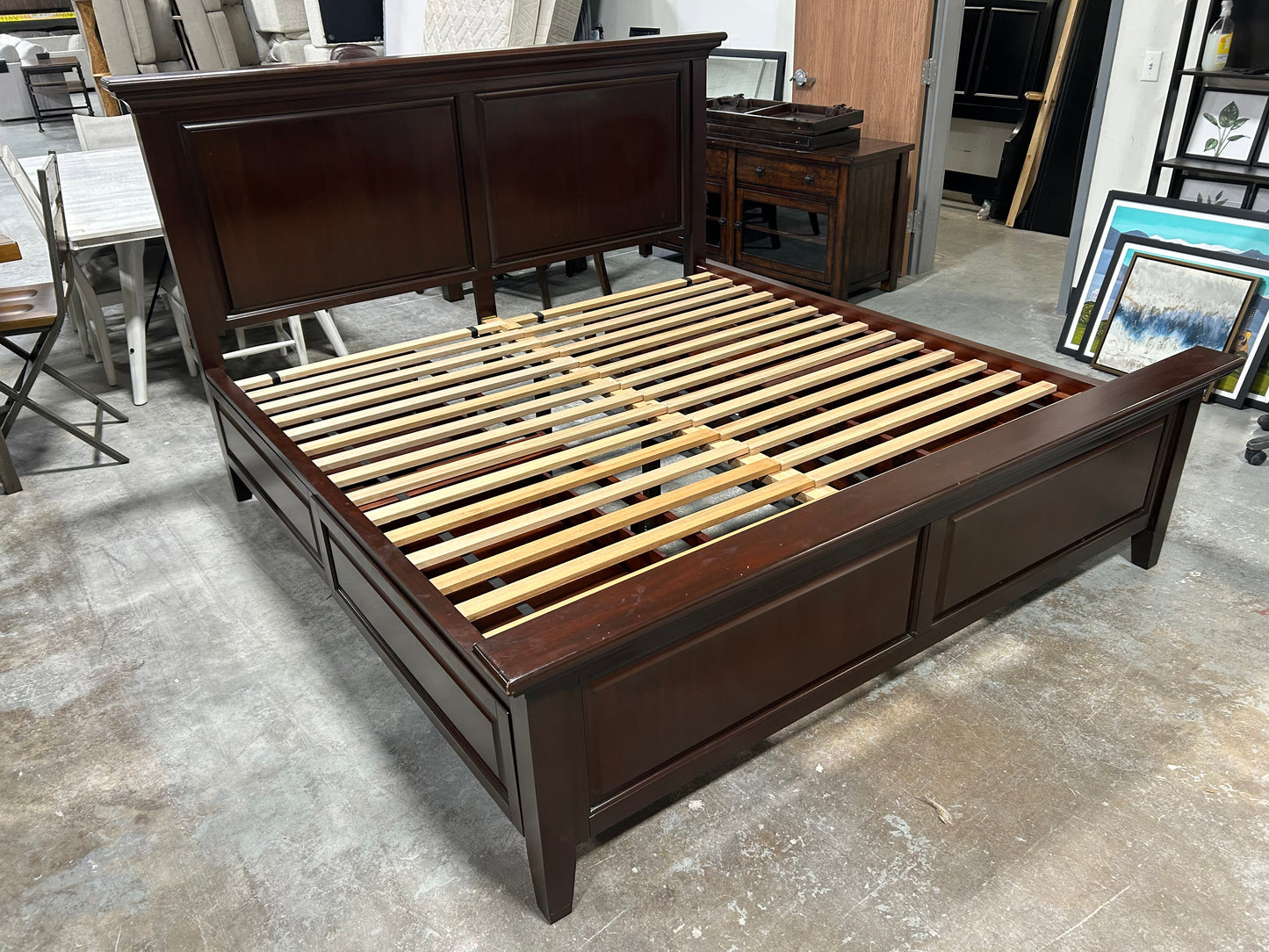 Pottery Barn Hudson King Bed Frame With Storage