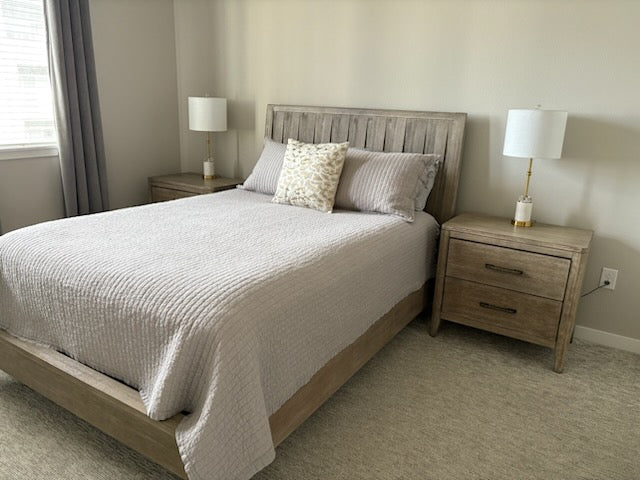 Gray Bassett Furniture Queen Bedframe