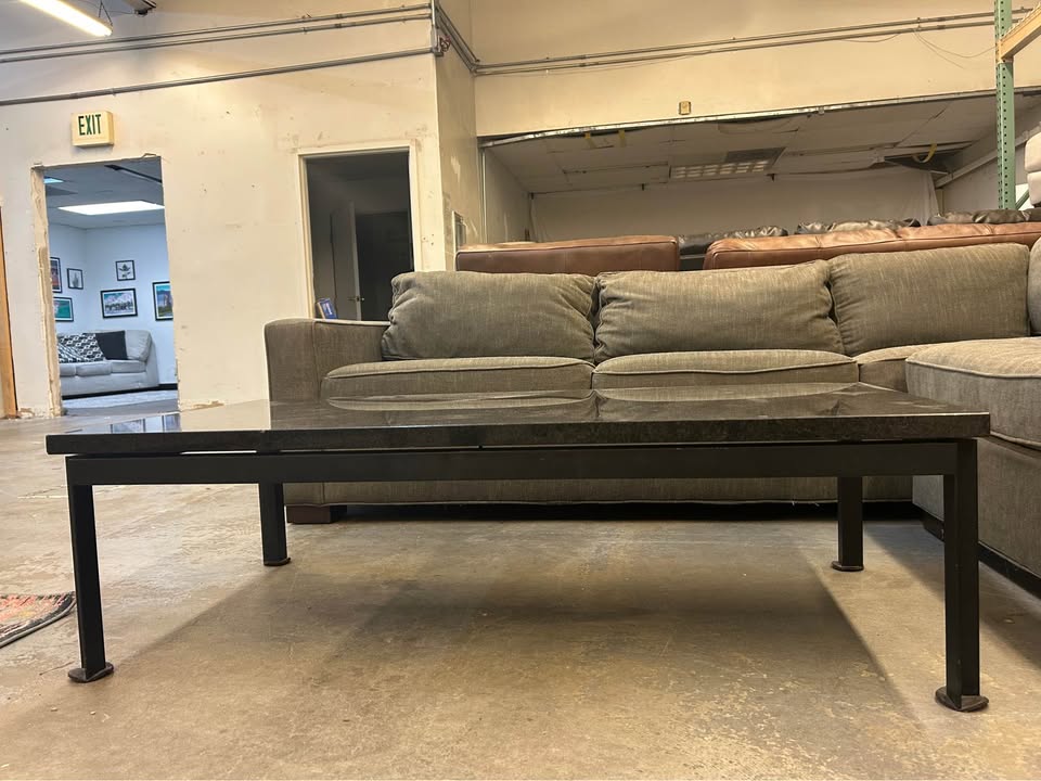 Room & Board Black Granite Coffee Table