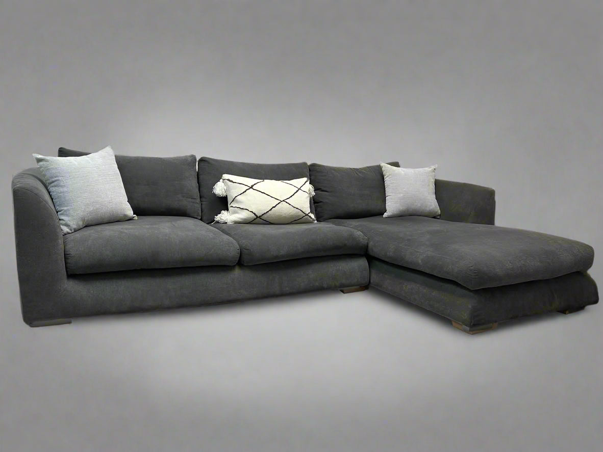 Gray Valyou Mario Capasa Feathers Collection Sectional