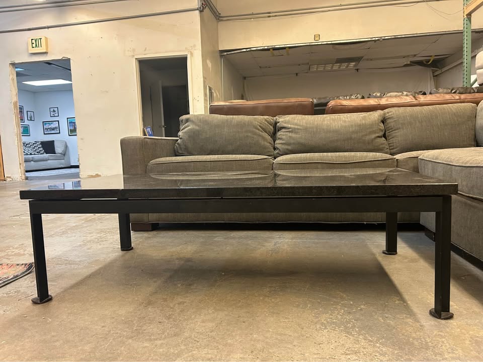 Room & Board Black Granite Coffee Table