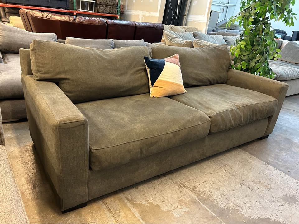 Scandinavian Designs Gray Down Feather Sofa