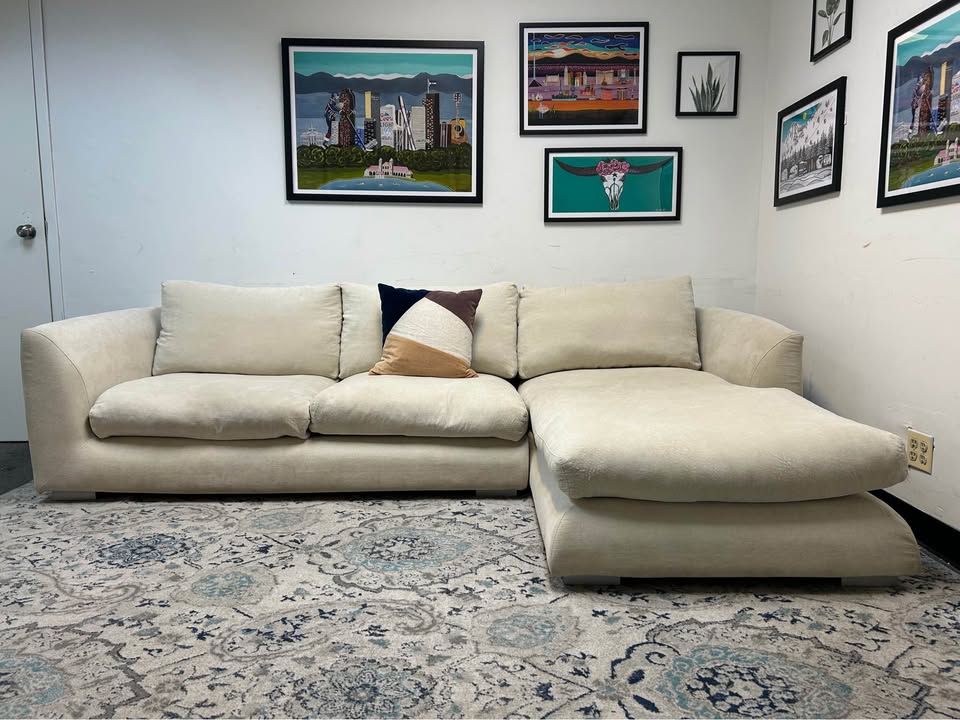 Off-White Mario Capasa Feathers Collection Sectional