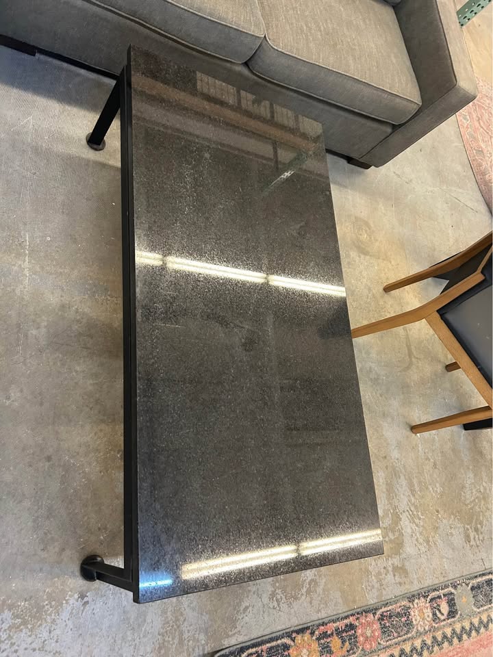 Room & Board Black Granite Coffee Table