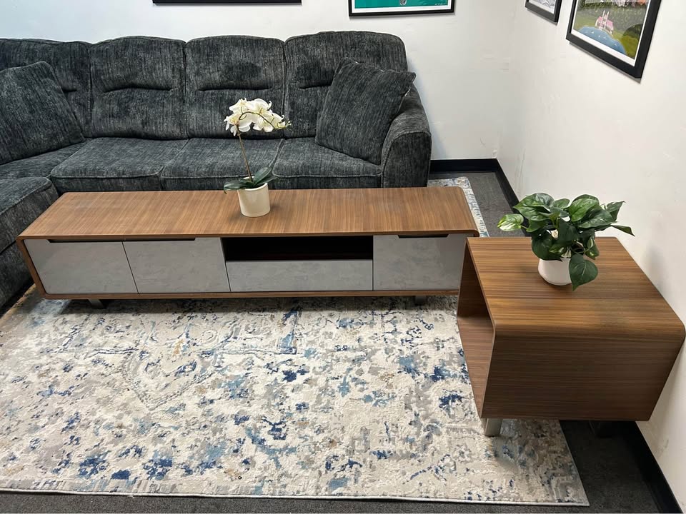 Scandinavian Designs MCM TV Stand And End Table