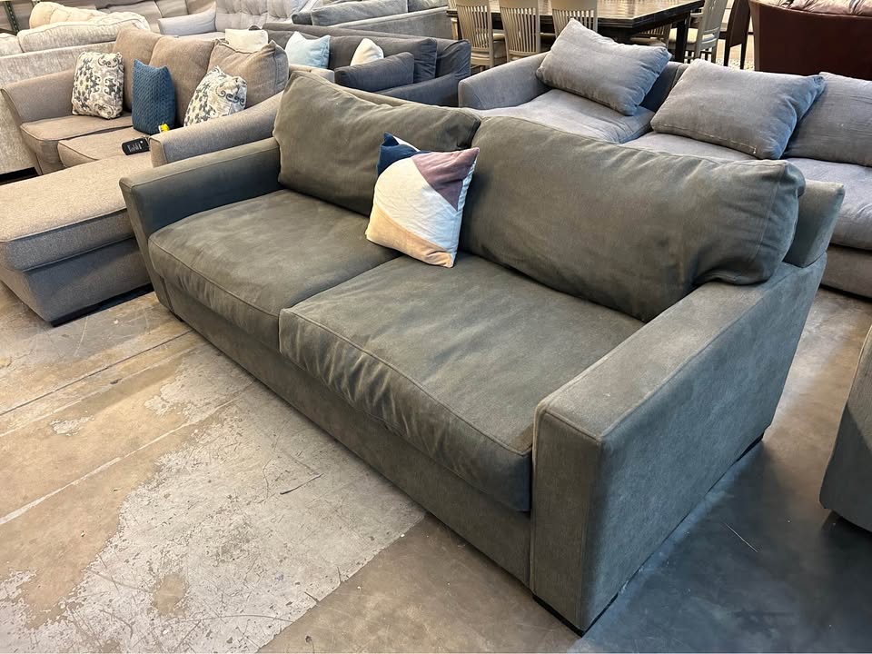 Scandinavian Designs Gray Down Feather Sofa